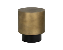 Sunpan 106006 - Bernaby End Table - Antique Brass